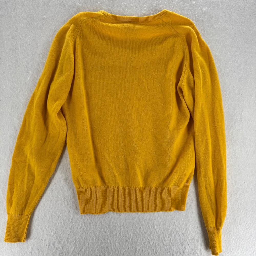 Slazenger - VTG V-Neck Sweater Acrylic Courtelle - Yellow - 38 - Mens - Picture 2 of 8